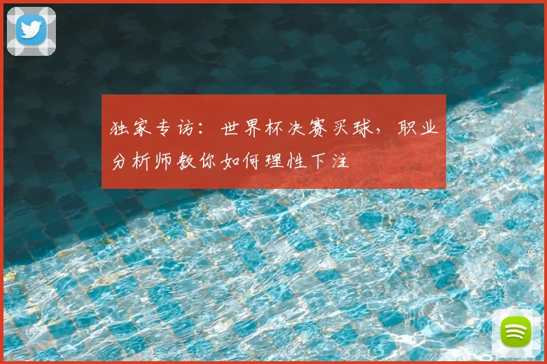 独家专访:世界杯决赛买球,职业分析师教你如何理性下注